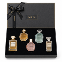 Coffret cadeau de 5 parfums de luxe, longue tenue, multi-arômes, collection de parfums pour femmes, format voyage
