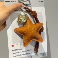 Porte-clés étoile personnalisé, petits cadeaux, nouveau porte-clés de voiture tendance, accessoires de vente en gros, accessoires de sac, pendentifs porte-clés