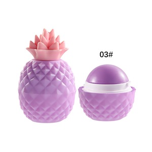 Baume à <span class=keywords><strong>lèvres</strong></span> OEM ODM en forme d'ananas mignon, hydratant naturel multicolore, soin réparateur longue durée, cosmétique personnalisé avec logo - Product Image 3
