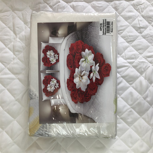 Ensemble de draps de lit 3 pièces 100% coton 100% motif de feuilles pliées jetables avec taie d'oreiller pour lits King Queen Double Single Size - Product Image 2