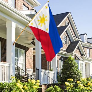 Bandera de Filipinas 3x5 pies 100D, Bandera Nacional con 2 Ojales de Latón, Resistente a la Decoloración, Colores Vivos, Logotipo Personalizado, Venta al por Mayor - Product Image 4
