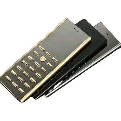 Luxury Metal Body Dual Sim Key Cell Phone V01 Small Mini Card 2G GSM Senior Bar Thin Mobile Phone