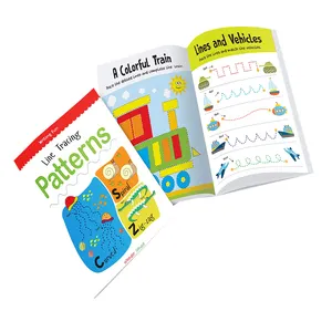 可定制运动儿童形状学习可重复使用的可擦除活动练习册追踪书籍印刷