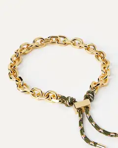 Simple New Jewelry Tassel Bracelet 18K Gold Plated Adjustable Sliding Buckle Bracelet Wholesale