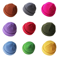 Vente en gros Chapeaux chauds d'hiver unisexes Bonnet de chalutier Chapeau de montre Bonnet court pour hommes et femmes