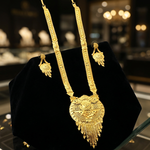 Venta al por mayor de 14K 18K 24K Micro Gold Fashion Long Jewelry Set, Micro Forming Long Jewelry Set, Tradicional Wedding Long Jewelry Set. - Product Image 3