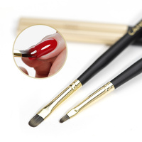 CANNI Pinceau à ongles en acrylique pour motif rayé français, stylo de dessin ultra-fin pour manucure, outils de peinture pour gel UV