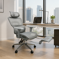 Chaise de bureau exécutive ergonomique pivotante en maille intégrale, confortable et moderne, avec dossier haut, pour ordinateur, vente en gros