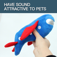 Jouets en peluche pour chien en forme d'avion et de fusée, vente en gros par le fabricant