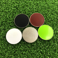 Vente en gros, en vrac, prêt à expédier, plusieurs couleurs, impression UV, Logo personnalisé, support de pièce, accessoires de Golf, marqueur de balle de Golf en métal