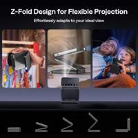 Projecteur DLP 3D portable Yinzam Zip triple pliable 4K, mise au point ToF sans latence, 5000 mAh, charge rapide, idéal pour les voyages
