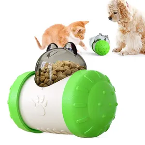 Produits éducatifs pour animaux de compagnie Produits explosifs Non électrifiés Slow Food Toy Tumbler Manquant Chat et Chien Slow Food Ball