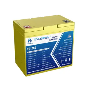 Tycorun Lifepo4 Batterij Fabrikanten Huishoudelijke Energie Opslag 12V 50ah Oplaadbare Lithium Ion Batterij