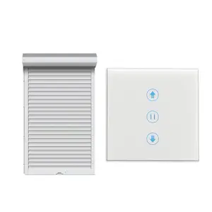 XUGUANG EU UK Tuya WiFi Interruptor para persianas de rolo com suporte para Alexa Home Google Wi-Fi Interruptor controlado para motor elétrico Painel de cena