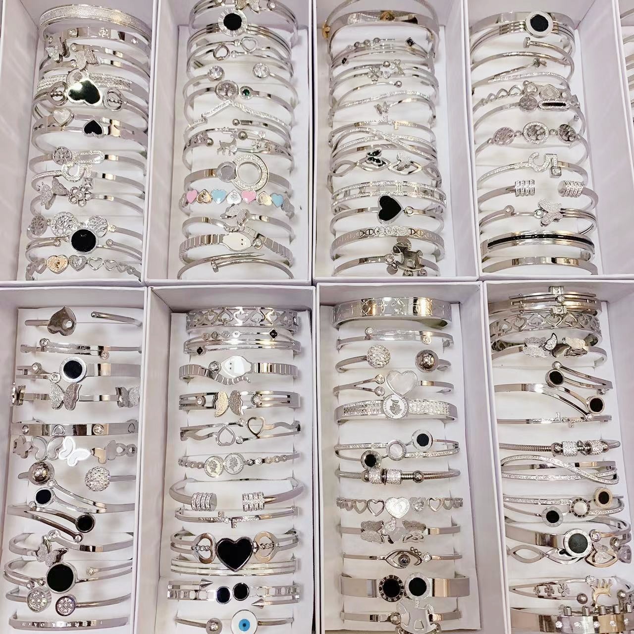 stainless steel inlay bracelet