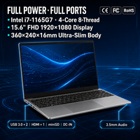 Laptop FHD 15.6 Inci Intel Core I7-1165G7 DDR4 16GB M.2 SSD 256GB 1920x1080 6000mAh USB 3.0 Office I7 BT 1165G7 WiFi Office