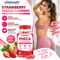 Complément Alimentaire Gummies de Maca Marque Blanche OEM Formule Personnalisée Emballage Vente en Gros Approvisionnement en Vrac