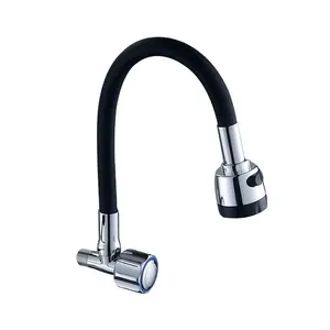 China Sanitary Ware Taps And Faucets Black Color Cold Kitchen Sink Faucet Factory New Design Manufactures