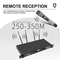 Microphone sans fil léger à haute fréquence IR UHF, système audio professionnel pour l'extérieur, idéal pour les conférences