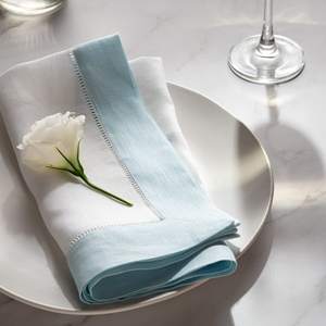 ผ้าเช็ดปากผ้าลินิน100% ผ้าลินินลินินสีขาวและสีแดงผ้าเช็ดปากผ้าเย็บริมผ้าเช็ดทำความสะอาดได้สำหรับตกแต่ง - Product Image 2