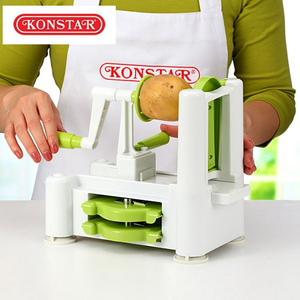 Best-seller - Gadget de cuisine - Acier inoxydable - Facile à nettoyer - Spiraleuse à légumes 3 en 1 - Product Image 6