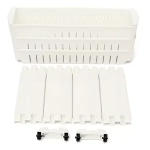 Estante de Almacenamiento de Alimentos Desmontable Rectangular Móvil con 3 Cestas Grandes, Estante Deslizante Delgado para Espacios Reducidos - Product Image 5
