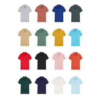 Polo pour Hommes de Golf Personnalisable, 220 Grammes, Haute Qualité, en Polyester et Coton Tricoté, Séchage Rapide, Uni et Vierge