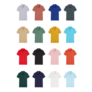 Hic Chất Lượng Cao 220gsm Người Đàn Ông Của Golf Cho Polo Áo Sơ Mi Nhanh Chóng Khô 35% <span class=keywords><strong>Polyester</strong></span> 65% Cotton Biểu Tượng Tùy Chỉnh Trống Đồng Bằng Rắn - Product Image 4