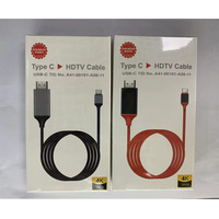 Haute qualité Type c USB 3.1 vers HDTV 1.4V 4K 30hz USB C vers HDMI Type C vers HDTV Câble pour connecter le téléphone portable à la télévision 1.8M