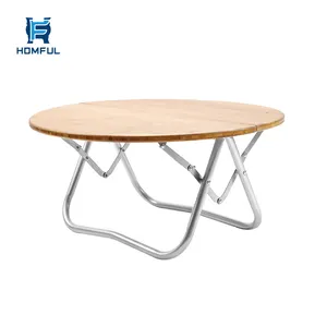 Tavolo da pranzo in legno pieghevole personalizzato personalizzato tavolo da pranzo in bambù tavolo da smorzamento in legno portatile