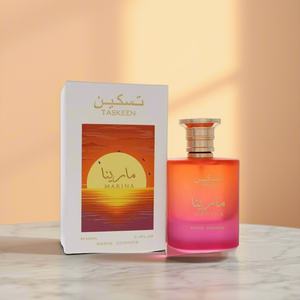 Taskeen Caramel <span class=keywords><strong>Cascade</strong></span> Eau <span class=keywords><strong>de</strong></span> Parfum pour Homme et Femme 100ml Vaporisateur Floral Frais à l'Orange Parfum Longue Durée - Product Image 3