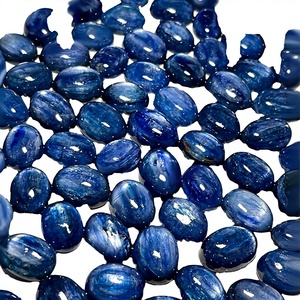 Kyanite bleue naturelle de haute qualité, cabochon poli lisse, pierre précieuse en vrac pour la fabrication de bijoux, vente FAIJAN GEMS, tiers - Product Image 1