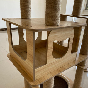 <span class=keywords><strong>Gimnasio</strong></span> de escalada para <span class=keywords><strong>gatos</strong></span> con cuerda de sisal, almohadillas para rascar, plataforma de observación, perchas y juguetes de hierba gatera, descuento a granel - Product Image 4