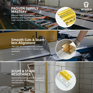 Profilé de finition pour carrelage Trim <span class=keywords><strong>Master</strong></span>, 8, 10, 12 mm, pour bordures et <span class=keywords><strong>coins</strong></span>, en aluminium robuste, livraison mondiale - Product Image 3