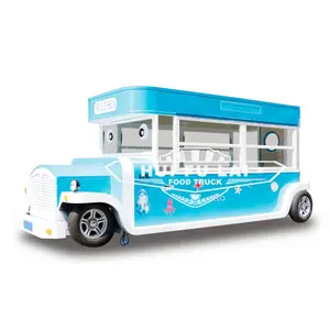 Vendita calda veloce concessione mobile cibo rimorchio taco europa carrello standard con finestra di servizio cabinet in USA cibo cinese camion