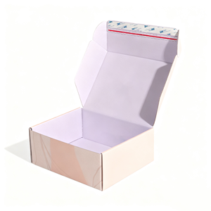 Imballaggio Personalizzato Ecologico in Cartone Ondulato Riciclato UV Rosa per Spedizioni Postali di Prodotti Skincare - Product Image 3