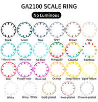 Piezas para Reloj G-Shock Puntero de Metal Manecillas Luminosas de Hora Anillo Interior Anillo de Escala Índice Esfera de Reloj GA2100 para Reloj Casio