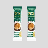 Café adelgazante tres en uno con colágeno y semillas de chía, café de fruta amarilla de la vid.