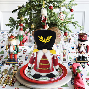 Attiigny 10 inch lễ hội Xmas <span class=keywords><strong>nutcracker</strong></span> người đàn ông búp bê sang trọng kỳ nghỉ bên nhà Quà Tặng Thụy Điển Santa giáng sinh người lính Gnome - Product Image 3