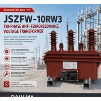 Transformateur de tension extérieur 10 kV JSZFW-10RW3 de type anti-ferrorésonance pour l'installation en postes de transformation