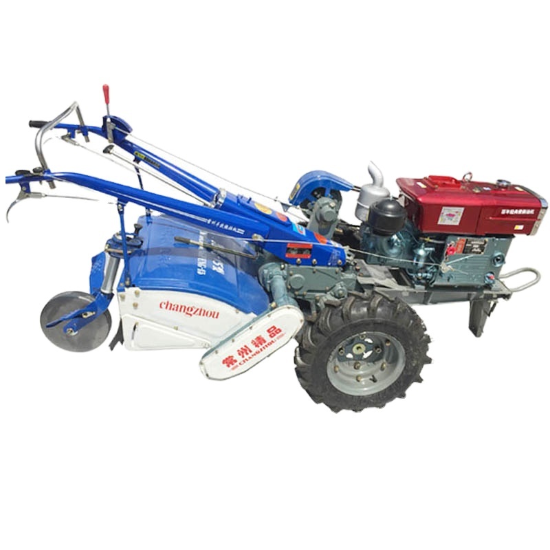 Hand guided tractor parts rotary tiller