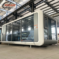 Maison préfabriquée de luxe WECARE, type capsule, maison en conteneur isolée, capsule de type pomme, maison capsule spatiale