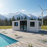 Cabane préfabriquée économique et populaire en forme de pomme, maisonnette légère en acier, conteneur portable isolé de 20 pieds ou 40 pieds pour bureau ou habitation