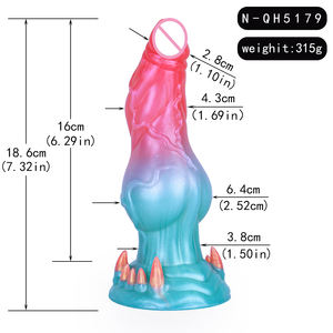 NNSX большой узел собака фаллоимитатор инопланетянин петух с двумя цветными монстром фаллоимитатор Анальные заглушки Секс игрушки для женщин и мужчин faak животных Собака фаллоимитатор - Product Image 4