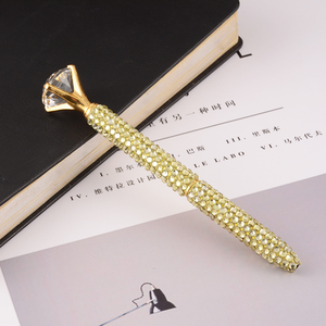 Pena permata berkilau kelas atas baru hadiah pernikahan pena kristal batu permata <span class=keywords><strong>Promo</strong></span> pena batu berlian besar untuk konser vokal - Product Image 6