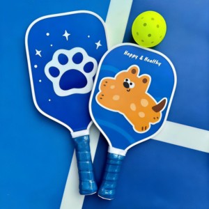 Raquette <span class=keywords><strong>de</strong></span> pickleball fantaisie en forme <span class=keywords><strong>de</strong></span> chat <span class=keywords><strong>de</strong></span> dessin animé pour enfants et <span class=keywords><strong>famille</strong></span>, en fibre <span class=keywords><strong>de</strong></span> verre, avec design léger et protection en TPU - Product Image 3