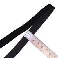 1-4CM Velours Noir Ruban Élastique Coloré Solide Polyester Simple Face Haute Stretch Motif Composé Tissu de Soie 3.8cm