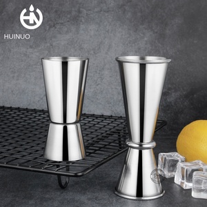 Jigger en acier inoxydable à double tête avec ruban adhésif pour <span class=keywords><strong>bar</strong></span> à vin et cocktails - Capacités de 15 ml à 60 ml - Product Image 3