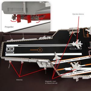 Modelo de <span class=keywords><strong>Portaaviones</strong></span> <span class=keywords><strong>Fujian</strong></span> de Aleación Terbo 1:700, Modelo 003 con Lanzamiento Electromagnético, Vitrina para Aficionados - Product Image 4