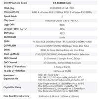 Carte de développement FPGA AMD Zynq UltraScale+ RFSoC PZ-ZU49DR-KFB pour applications radar 5G, SDR, IA, XCZU49DR, DDR4 8 Go, EMMC 32 Go